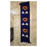 Handwoven Textile with Floral Design