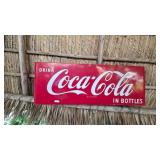 Coca-Cola Red Metal Advertising Sign