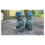 Cast Stone Foo Dog Statues