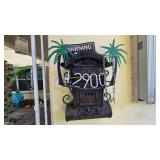 Solid Metal Mailbox With Hanging Numbers