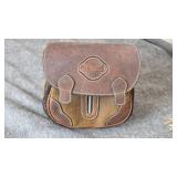 Camp Humor Brown Leather Crossbody Bag