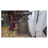 Vintage Brass Blow Torch with Wooden Handle