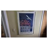 Framed Casablanca Poster by Kim