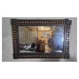 Metal and Tile Framed Mirror