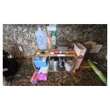 Wooden Organizer With Miscellaneous Items