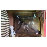 Stained Glass Wall Panel with Kangaroo Design