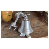 Silver-Tone Wall-Mounted Hand Bell