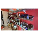 Metal Shelving with Assorted Contents