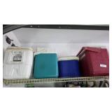 Four Plastic Coolers Various Sizes