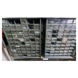 Metal Cabinet With Drawers and Hardware