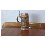 German-Style Ceramic Beer Stein with Lid