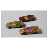 Three Vintage Die-Cast Cars