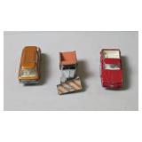 Three Die-Cast Toy Vehicles
