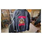 Blue Jacket With Apache Artwork Patch