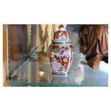 Japanese Kutani-Style Lidded Jar