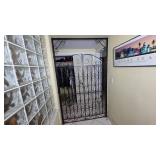 Ornate Black Wrought Iron Entry Gate