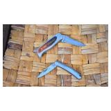 Two Folding Stainless Steel Knives