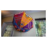 Handcrafted Multicolor Fabric Parasol