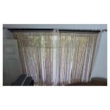 Wooden and Bead Curtain Panel