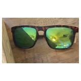 Tortoise Shell and Green Lens Sunglasses