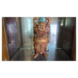 Wooden Carved Buddha Figurine