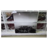 Black and White Stone Path Print