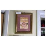 Framed Artwork Featuring Angel Motif