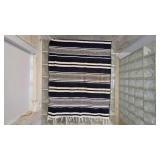 Handwoven Black and White Textile