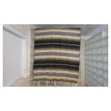 Handwoven Striped Textile Rug