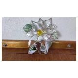 Stained Glass Flower and Figurine Lot