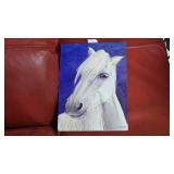 Hand-Painted Horse Portrait on Canvas