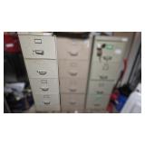 4-Drawer Filing Cabinet with Contents