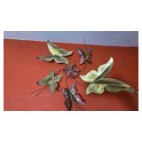 Metal Wall Art With Floral Design