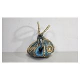 Handmade Blue Embroidered Handbag