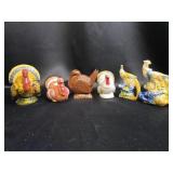 Six Ceramic Bird Figures