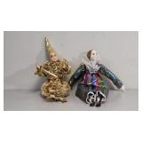 Harlequin-Style Porcelain Dolls