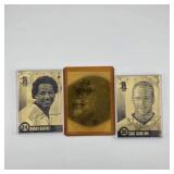Three MLB Commemorative Baseball Cards