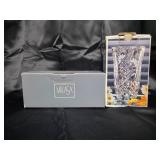 Mikasa Crystal Vase and Gravy Boat Set