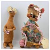 Annalee Mouse and Kangaroo Figures