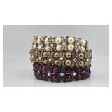Three Beaded Stretch Bracelets