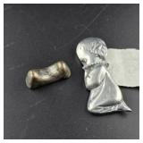 Metal Figurines with Box and Price Tag