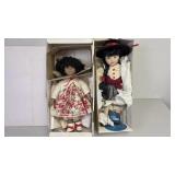 Porcelain Dolls in Boxes