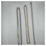 Three Assorted Metal Necklaces