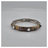 Sterling Silver Bracelet With Stones