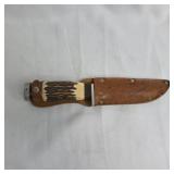 Jowika Ireland Bowie Knife with Stag Handle and Sh