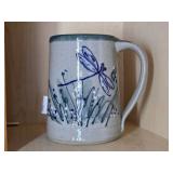 Great Bay Pottery Tall Dragonfly Mug