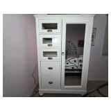 Eddie Bauer Distressed White Armoire