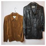 Orvis Suede Jacket and Jones NY Leather Coat
