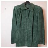 Green Suede Leather Jacket by OWS