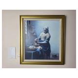 Framed Print of The Milkmaid by Vermeer